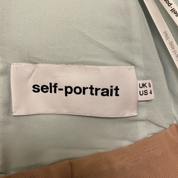 Authentic Self-Portrait Mint Teardrop Lace Dress - Picture 12 of 16